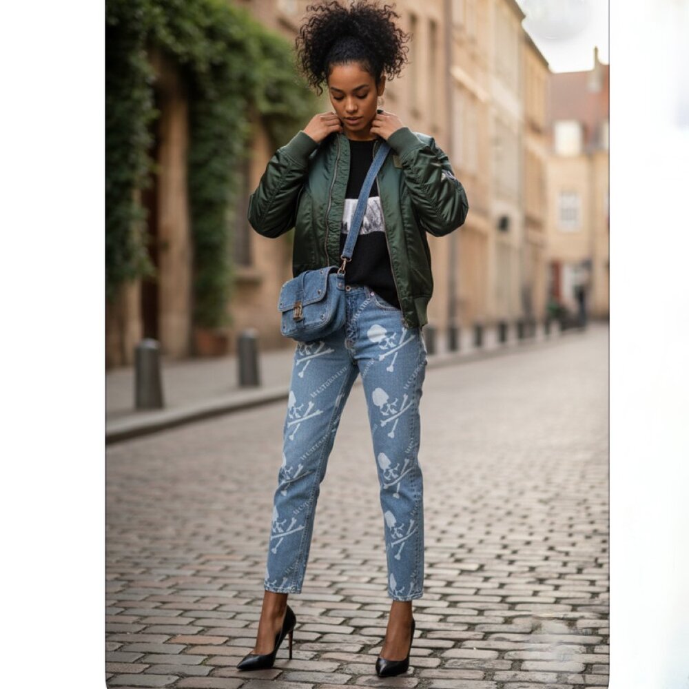 Mastermind Japan  Mastermind Japan Monogram Jeans Size S NEW